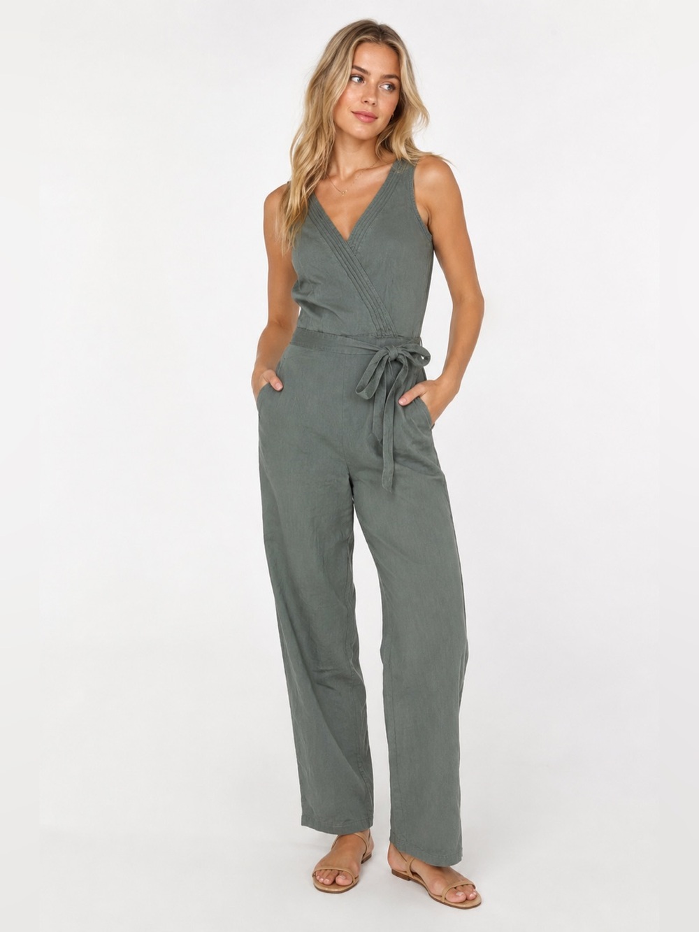 Kuhl Fresco Jumpsuit Women’s One Piece Dark Sage Summer